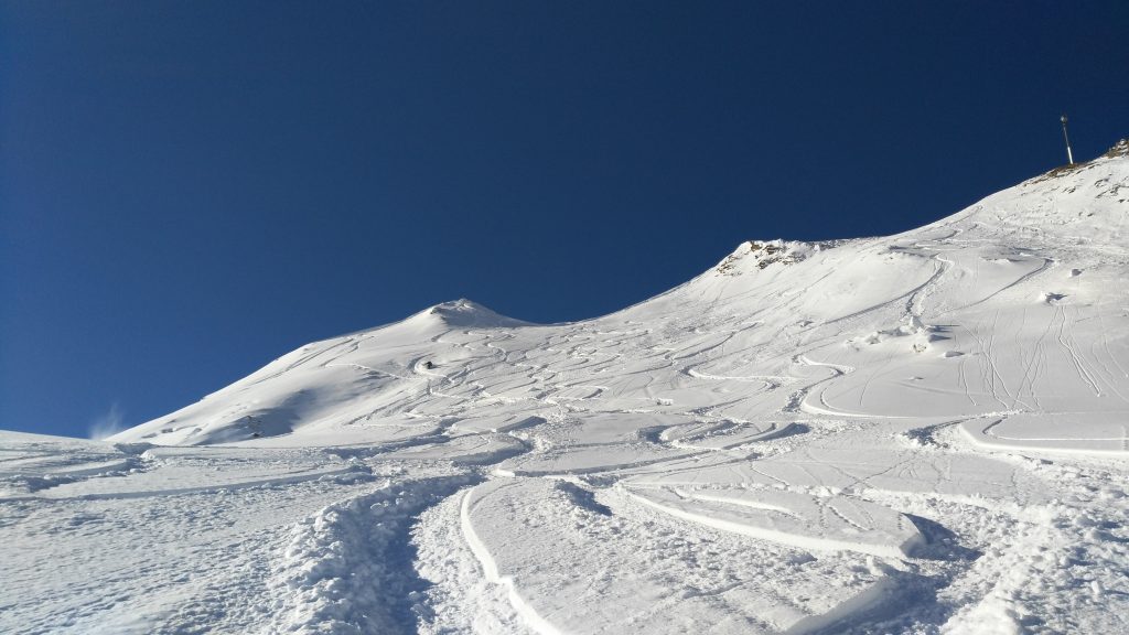 Ischgl: Freeriden in der Nähe der Bergstation der Viderjochbahn. Foto: Rainer Krause