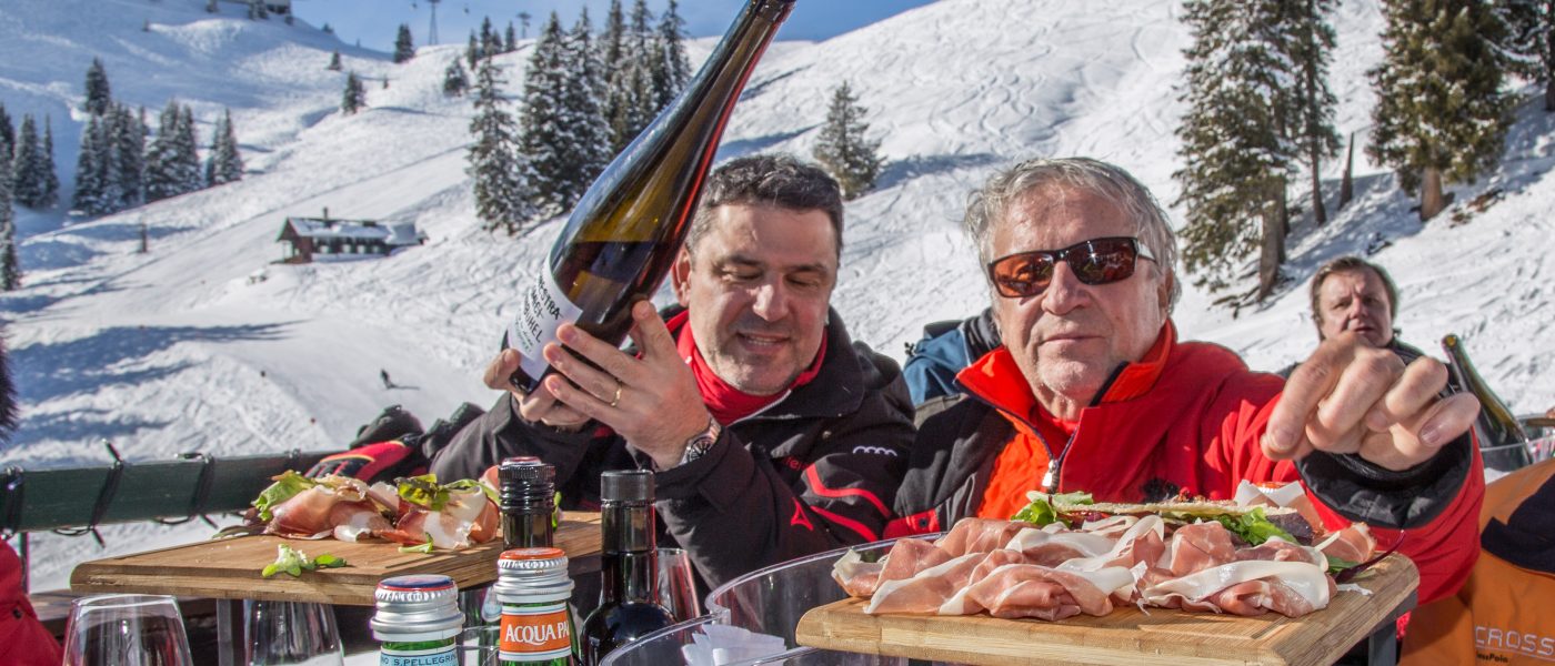 Bergrestaurant Sonnbühel, Kitzbühel, älteste Skihütte der Welt. Foto: Hans-Werner Rodrian