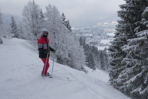 Der berüchtigte Glaslhang der Skiroute am Wallberg, Rottach-Egern. Foto: Hans-Werner Rodrian