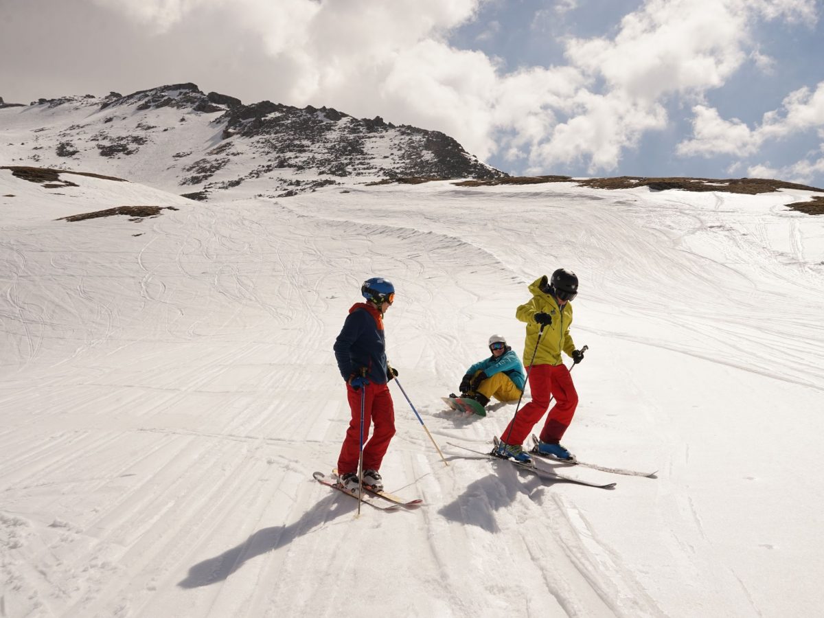 Sportgastein: Schneesicher sind die Pisten am Kreuzkogel (2686 m), traumhaft die Routen. Foto: Rainer Krause